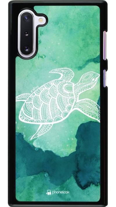 Coque Samsung Galaxy Note 10 - Turtle Aztec Watercolor