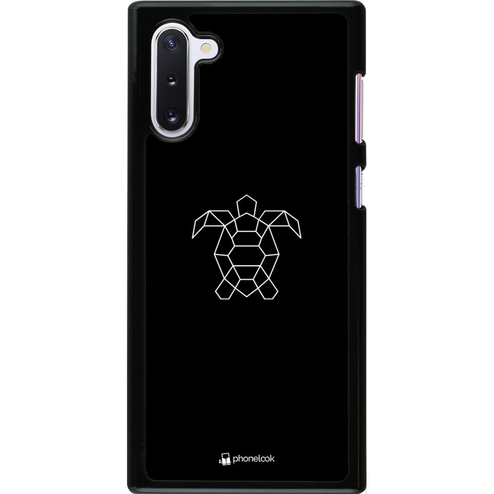 Coque Samsung Galaxy Note 10 - Turtles lines on black