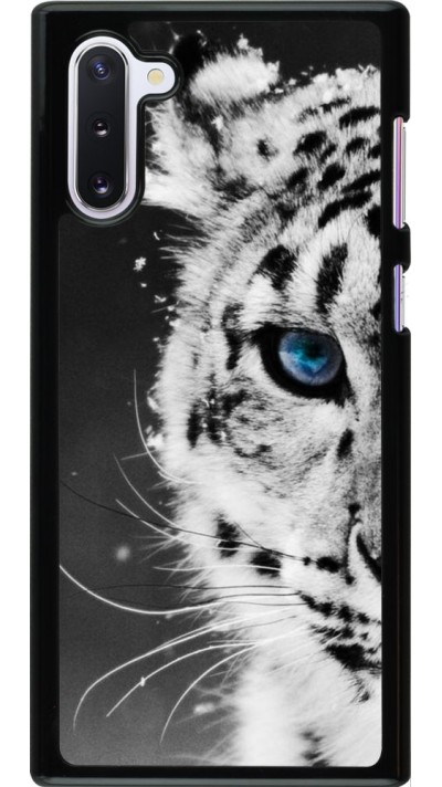 Coque Samsung Galaxy Note 10 - White tiger blue eye