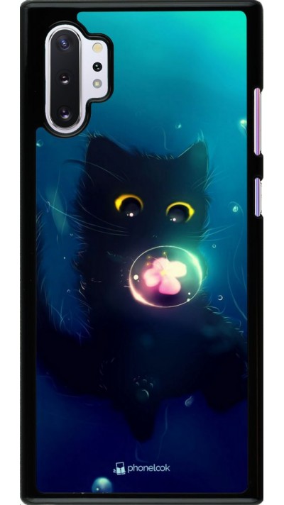 Coque Samsung Galaxy Note 10+ - Cute Cat Bubble
