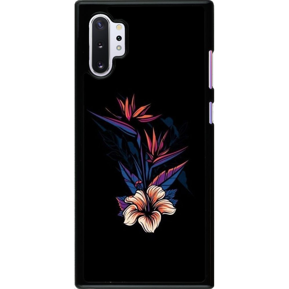 Coque Samsung Galaxy Note 10+ - Dark Flowers