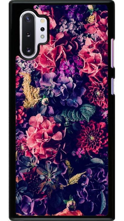 Coque Samsung Galaxy Note 10+ - Flowers Dark