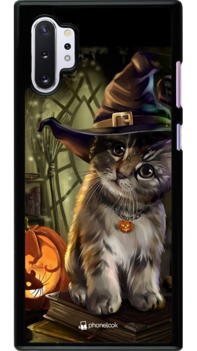 Coque Samsung Galaxy Note 10+ - Halloween 21 Witch cat
