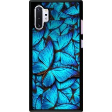 Coque Samsung Galaxy Note 10+ - Papillon - Bleu
