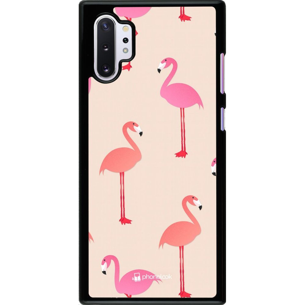 Hülle Samsung Galaxy Note 10+ - Pink Flamingos Pattern