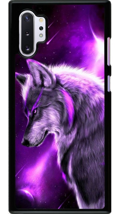 Coque Samsung Galaxy Note 10+ - Purple Sky Wolf