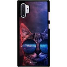 Hülle Samsung Galaxy Note 10+ - Red Blue Cat Glasses