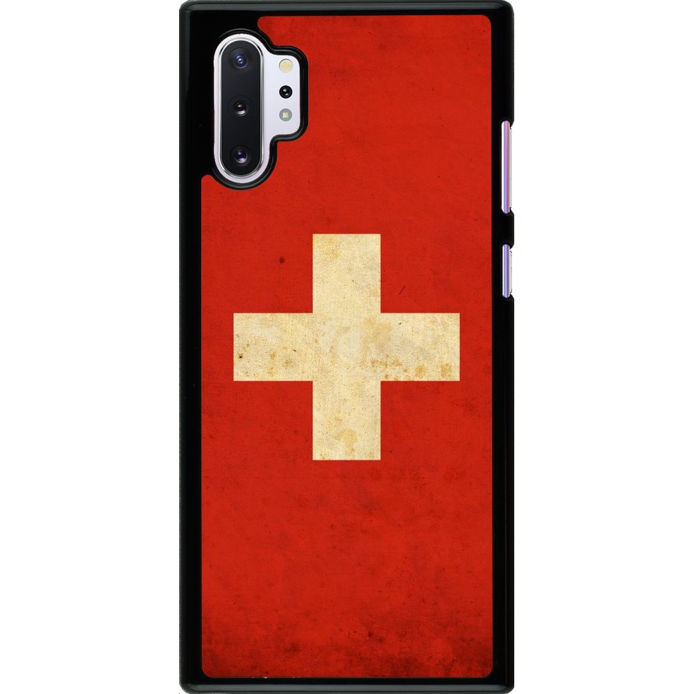 Hülle Samsung Galaxy Note 10+ - Vintage Flag SWISS