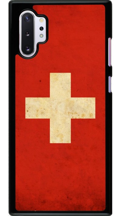 Coque Samsung Galaxy Note 10+ - Vintage Flag SWISS