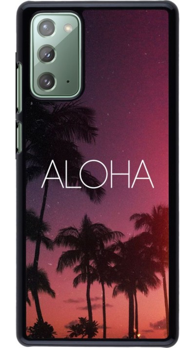 Hülle Samsung Galaxy Note 20 - Aloha Sunset Palms