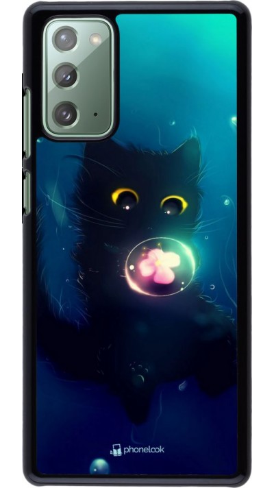 Coque Samsung Galaxy Note 20 - Cute Cat Bubble