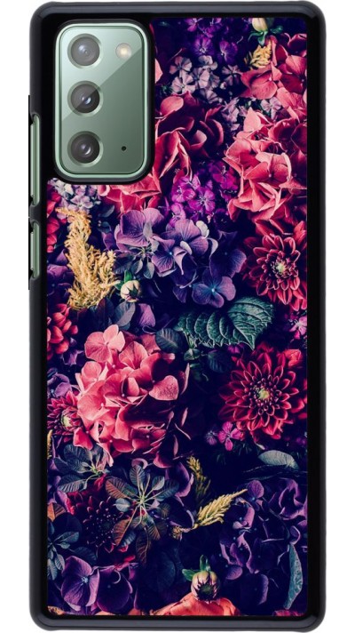 Coque Samsung Galaxy Note 20 - Flowers Dark