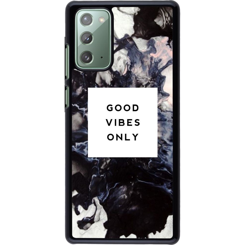 Coque Samsung Galaxy Note 20 - Marble Good Vibes Only