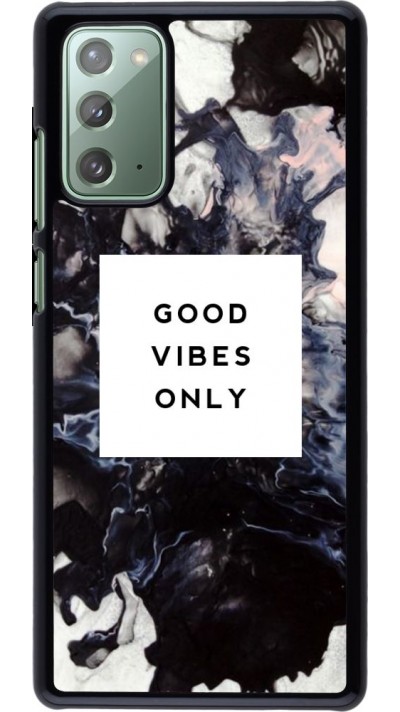 Coque Samsung Galaxy Note 20 - Marble Good Vibes Only