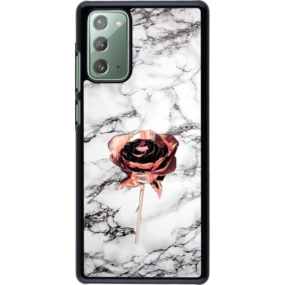 Hülle Samsung Galaxy Note 20 - Marble Rose Gold