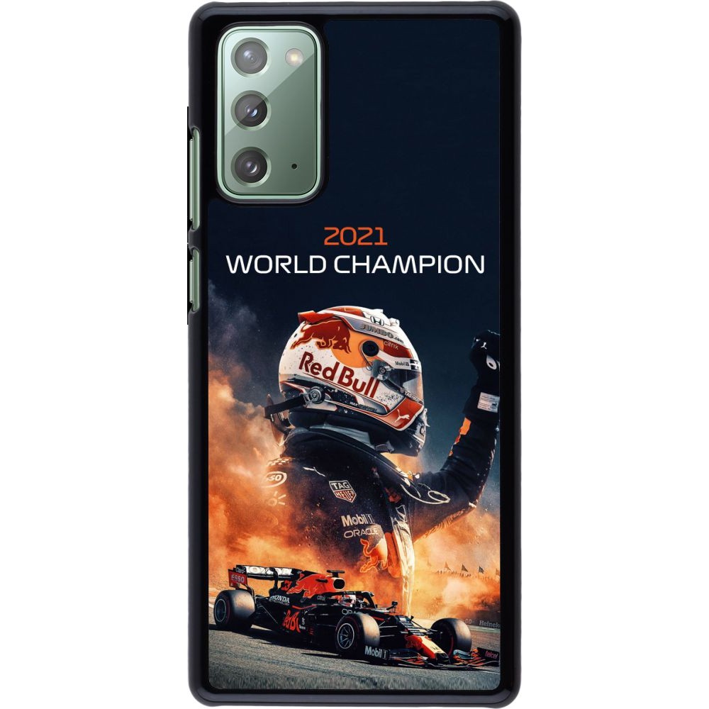 Coque Samsung Galaxy Note 20 - Max Verstappen 2021 World Champion