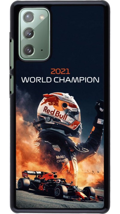 Coque Samsung Galaxy Note 20 - Max Verstappen 2021 World Champion