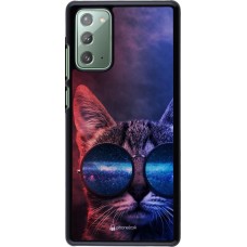 Coque Samsung Galaxy Note 20 - Red Blue Cat Glasses