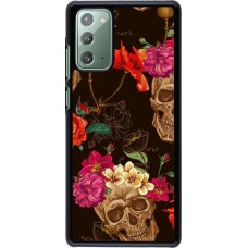 Coque Samsung Galaxy Note 20 - Skulls and flowers