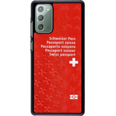 Hülle Samsung Galaxy Note 20 - Swiss Passport