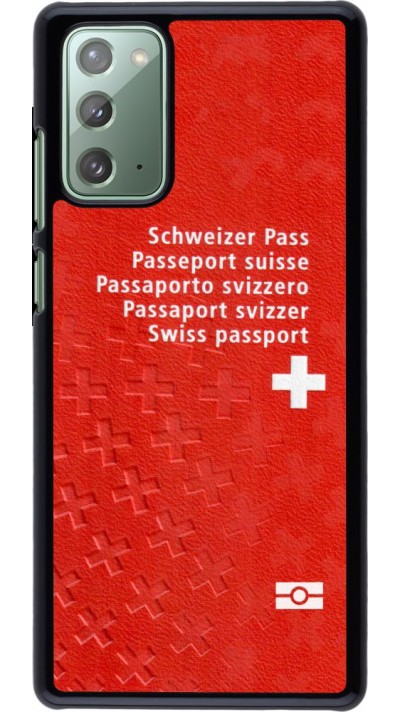 Coque Samsung Galaxy Note 20 - Swiss Passport