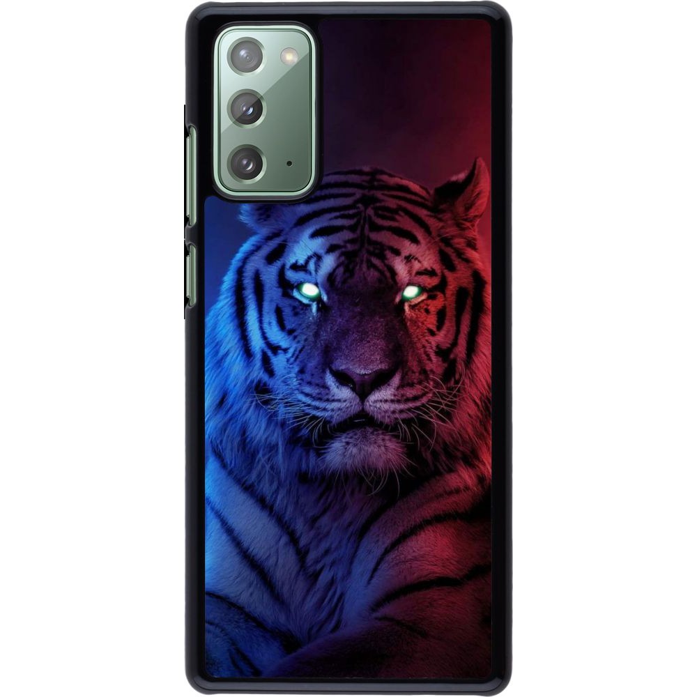 Coque Samsung Galaxy Note 20 - Tiger Blue Red