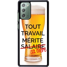 Hülle Samsung Galaxy Note 20 - Tout travail mérite sa bière