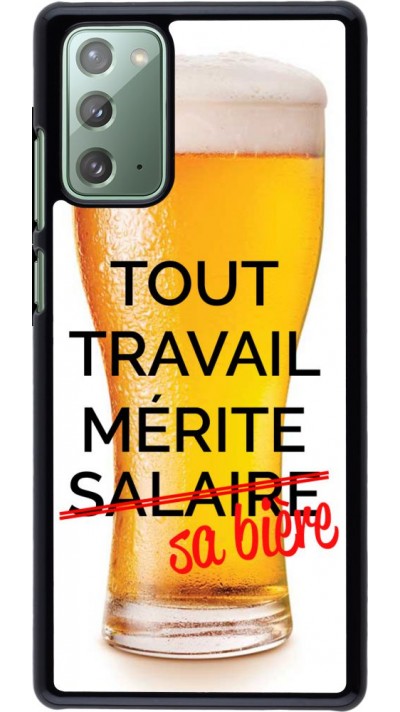 Hülle Samsung Galaxy Note 20 - Tout travail mérite sa bière