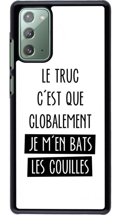 Coque Samsung Galaxy Note 20 - Le truc globalement bats les couilles