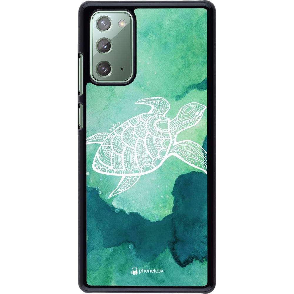 Coque Samsung Galaxy Note 20 - Turtle Aztec Watercolor