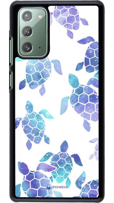 Coque Samsung Galaxy Note 20 - Turtles pattern watercolor