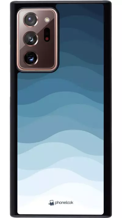 Coque Samsung Galaxy Note 20 Ultra - Flat Blue Waves