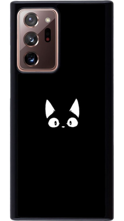 Coque Samsung Galaxy Note 20 Ultra - Funny cat on black