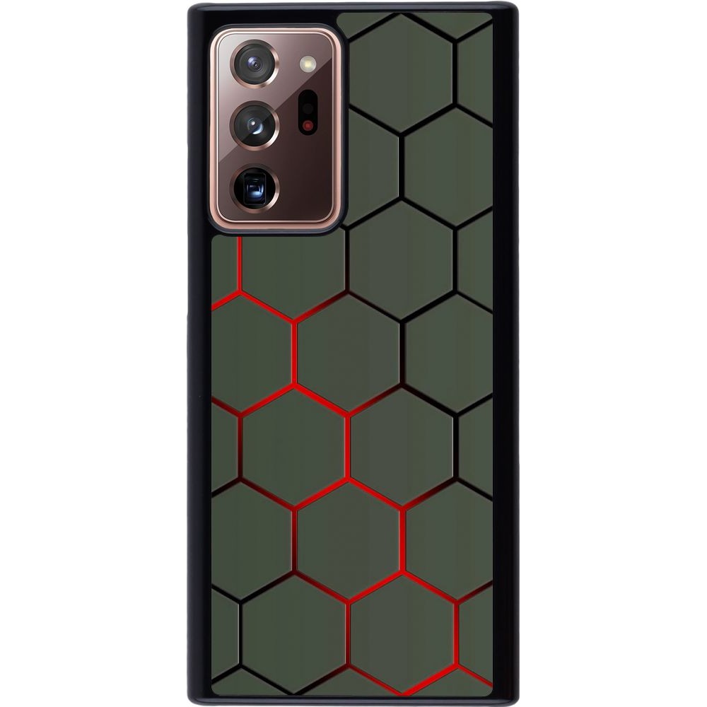 Coque Samsung Galaxy Note 20 Ultra - Geometric Line red