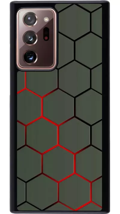 Coque Samsung Galaxy Note 20 Ultra - Geometric Line red