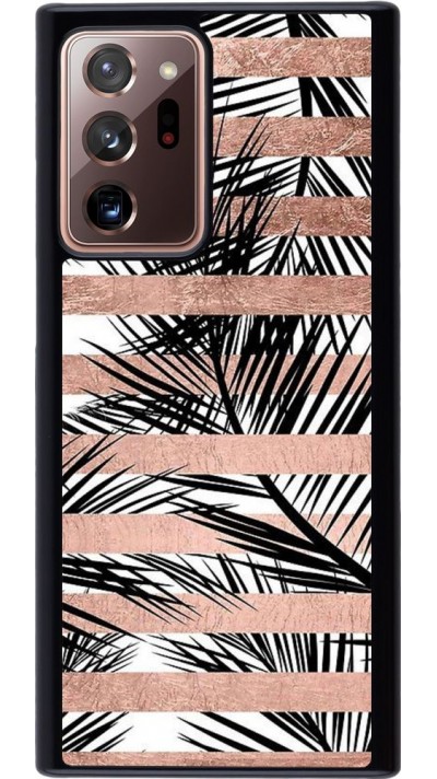 Coque Samsung Galaxy Note 20 Ultra - Palm trees gold stripes