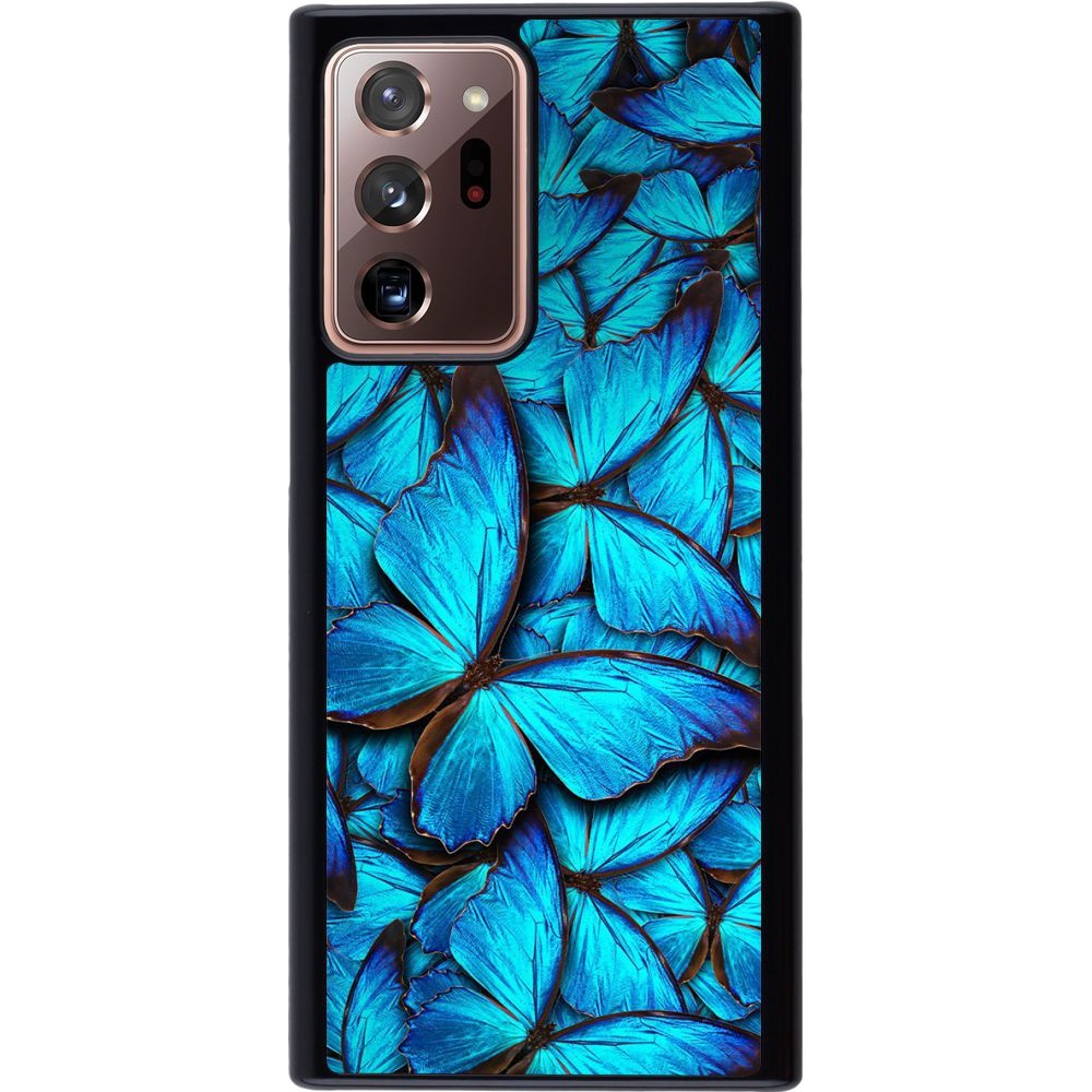 Coque Samsung Galaxy Note 20 Ultra - Papillon - Bleu