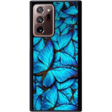 Coque Samsung Galaxy Note 20 Ultra - Papillon - Bleu