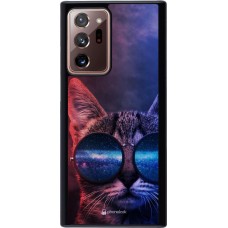 Coque Samsung Galaxy Note 20 Ultra - Red Blue Cat Glasses