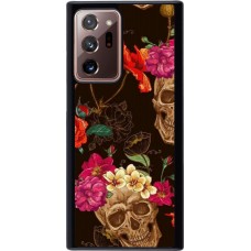 Coque Samsung Galaxy Note 20 Ultra - Skulls and flowers