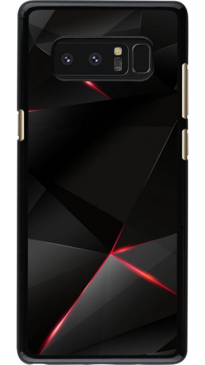 Hülle Samsung Galaxy Note 8 - Black Red Lines