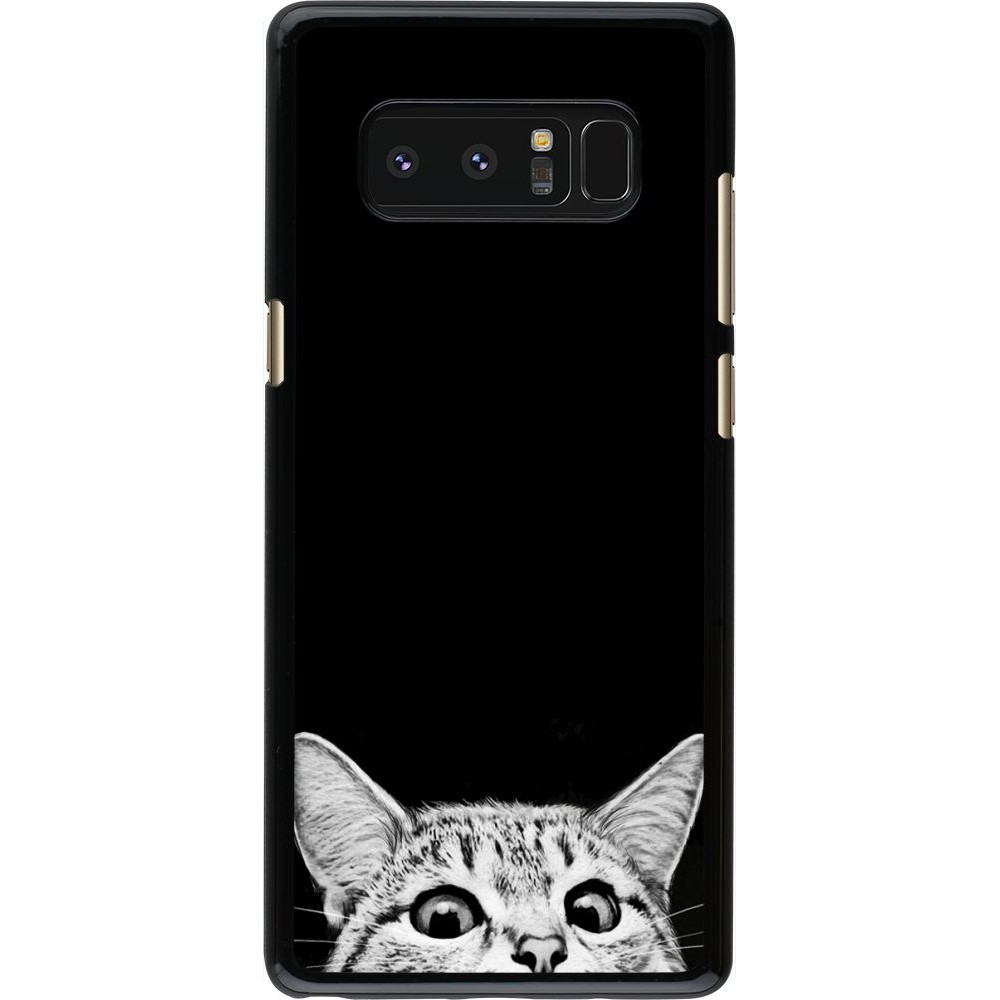Hülle Samsung Galaxy Note8 - Cat Looking Up Black