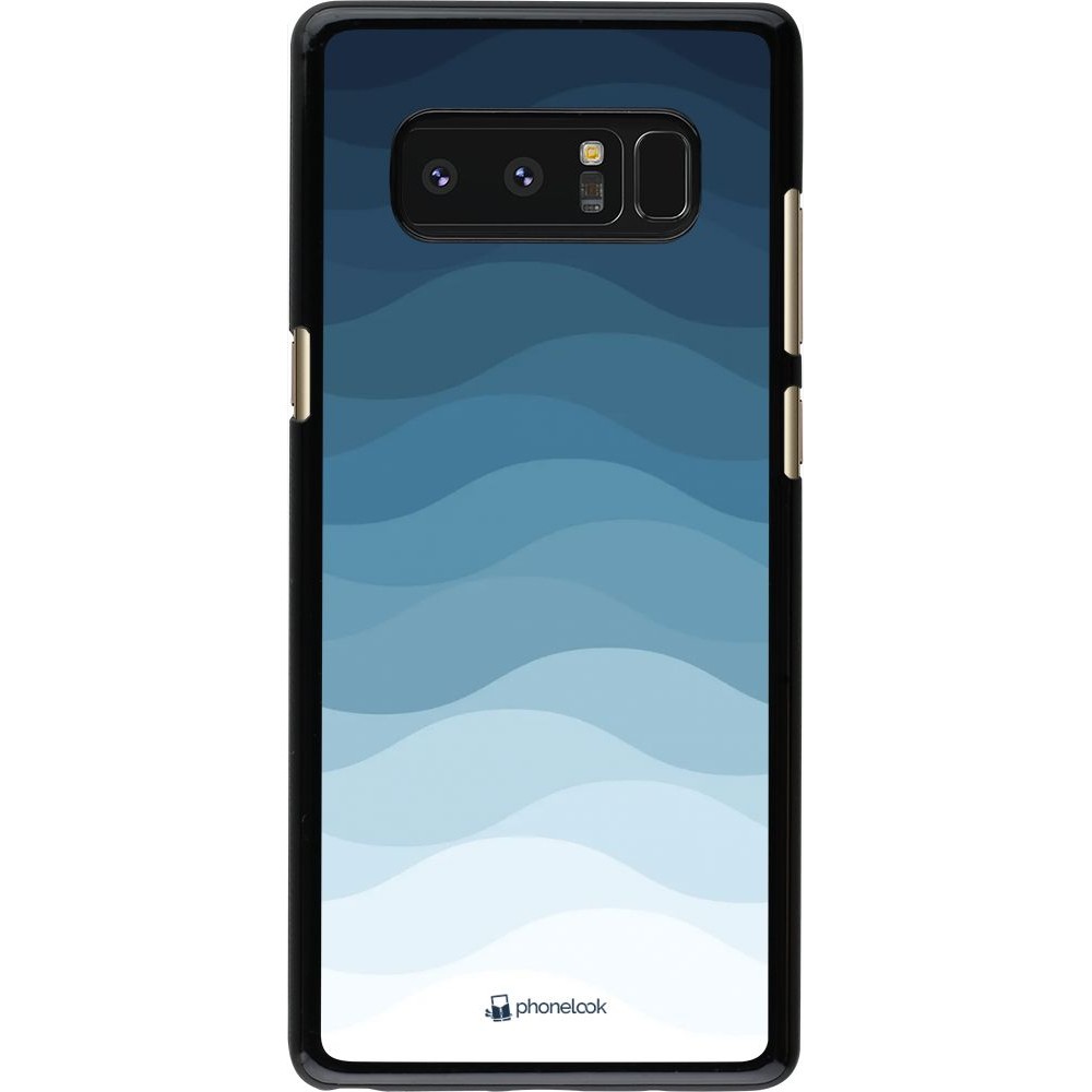 Coque Samsung Galaxy Note8 - Flat Blue Waves