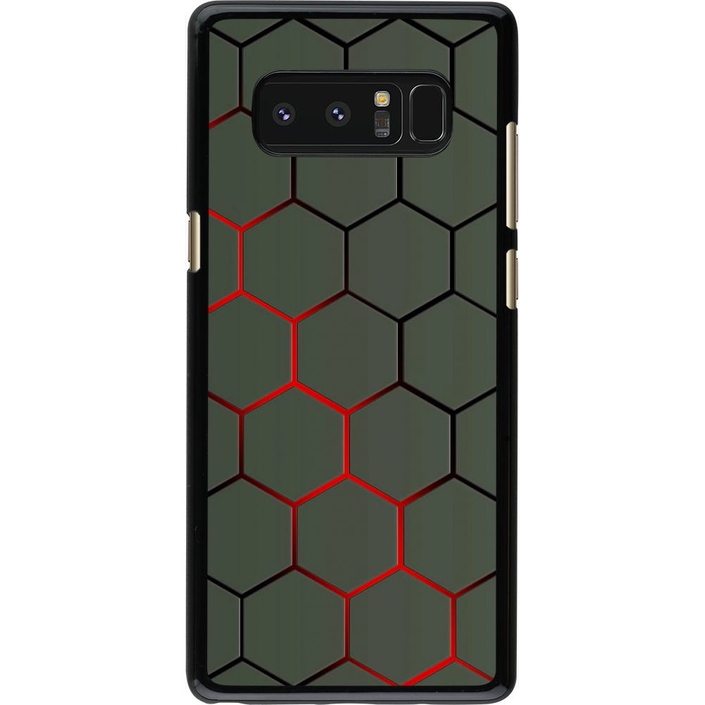 Coque Samsung Galaxy Note8 - Geometric Line red