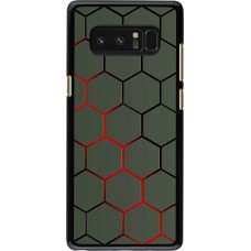 Coque Samsung Galaxy Note8 - Geometric Line red