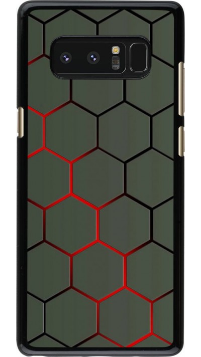 Coque Samsung Galaxy Note8 - Geometric Line red