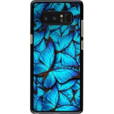 Hülle Samsung Galaxy Note 8 - Papillon - Bleu