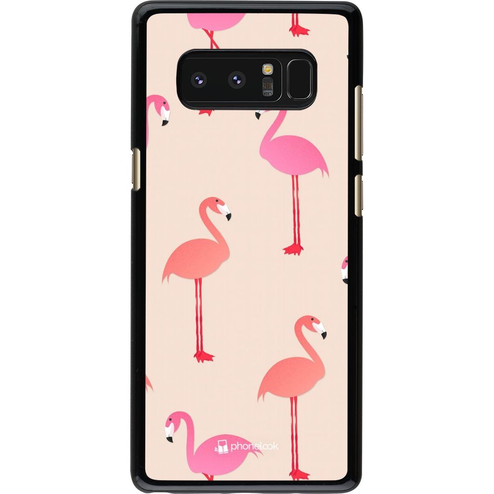 Coque Samsung Galaxy Note8 - Pink Flamingos Pattern