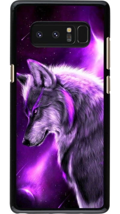 Hülle Samsung Galaxy Note8 - Purple Sky Wolf