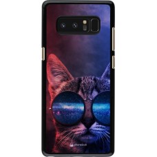 Coque Samsung Galaxy Note8 - Red Blue Cat Glasses
